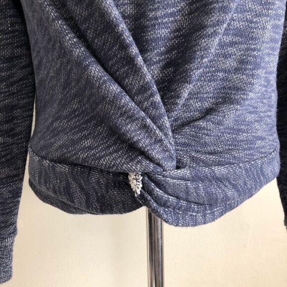 J. Crew Twist front oversize crop sweatshirt - Picture 3 of 6